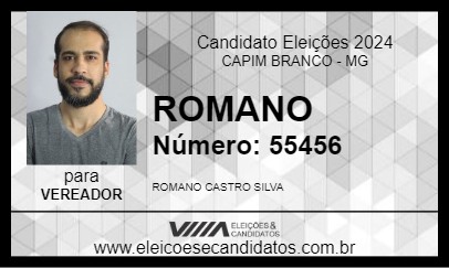 Candidato ROMANO 2024 - CAPIM BRANCO - Eleições