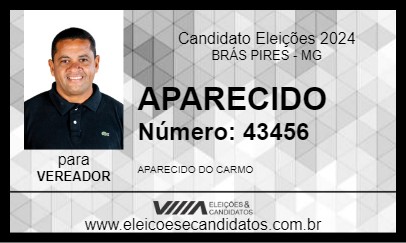 Candidato APARECIDO 2024 - BRÁS PIRES - Eleições