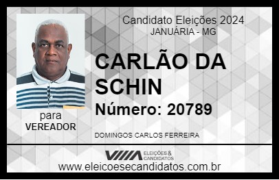 Candidato CARLÃO DA SCHIN  2024 - JANUÁRIA - Eleições