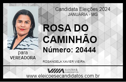 Candidato ROSA DO CAMINHÃO  2024 - JANUÁRIA - Eleições