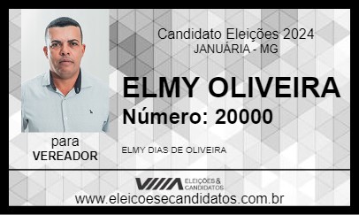 Candidato ELMY OLIVEIRA 2024 - JANUÁRIA - Eleições