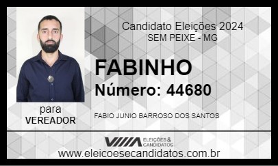 Candidato FABINHO 2024 - SEM PEIXE - Eleições