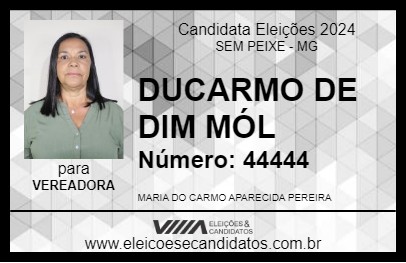 Candidato DUCARMO DE DIM MÓL 2024 - SEM PEIXE - Eleições