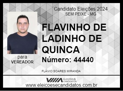 Candidato FLAVINHO DE LADINHO DE QUINCA 2024 - SEM PEIXE - Eleições