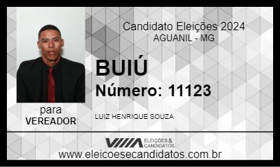 Candidato BUIÚ 2024 - AGUANIL - Eleições