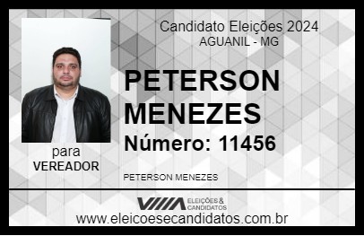 Candidato PETERSON MENEZES 2024 - AGUANIL - Eleições