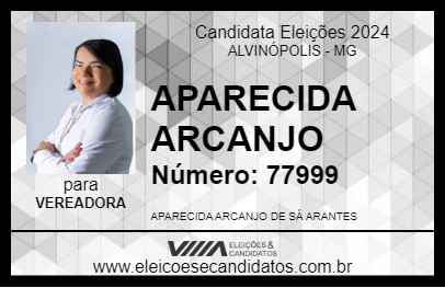 Candidato APARECIDA ARCANJO 2024 - ALVINÓPOLIS - Eleições