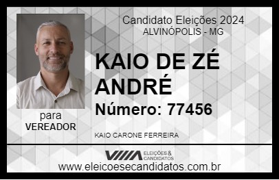 Candidato KAIO DE ZÉ ANDRÉ 2024 - ALVINÓPOLIS - Eleições