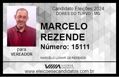 Candidato MARCELO REZENDE 2024 - DORES DO TURVO - Eleições