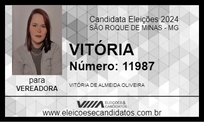 Candidato VITÓRIA 2024 - SÃO ROQUE DE MINAS - Eleições