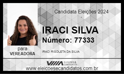 Candidato IRACI SILVA 2024 - CAMPO BELO - Eleições