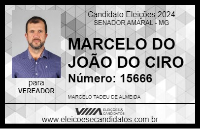 Candidato MARCELO DO JOÃO DO CIRO 2024 - SENADOR AMARAL - Eleições