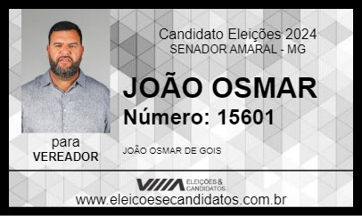 Candidato JOÃO OSMAR 2024 - SENADOR AMARAL - Eleições