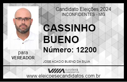 Candidato CASSINHO BUENO 2024 - INCONFIDENTES - Eleições