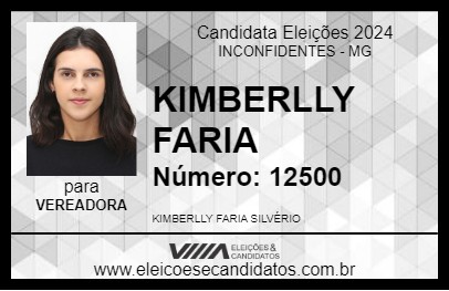 Candidato KIMBERLLY FARIA 2024 - INCONFIDENTES - Eleições