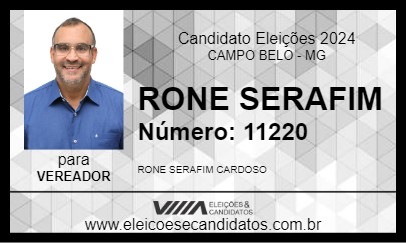 Candidato RONE SERAFIM 2024 - CAMPO BELO - Eleições