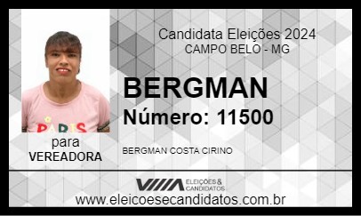 Candidato BERGMAN 2024 - CAMPO BELO - Eleições