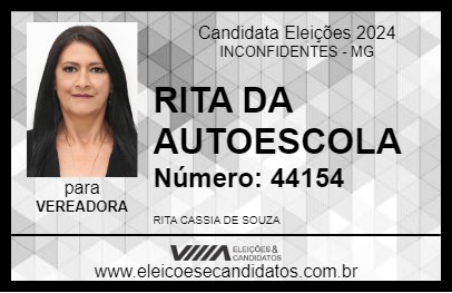 Candidato RITA DA AUTOESCOLA 2024 - INCONFIDENTES - Eleições