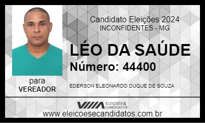 Candidato LÉO DA SAÚDE 2024 - INCONFIDENTES - Eleições