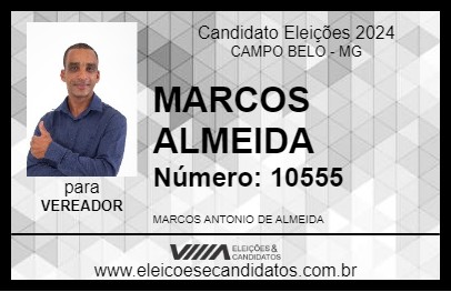 Candidato MARCOS ALMEIDA 2024 - CAMPO BELO - Eleições