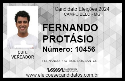 Candidato FERNANDO PROTÁSIO 2024 - CAMPO BELO - Eleições