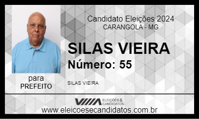 Candidato SILAS VIEIRA 2024 - CARANGOLA - Eleições