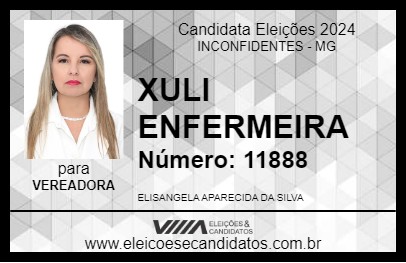 Candidato XULI ENFERMEIRA 2024 - INCONFIDENTES - Eleições