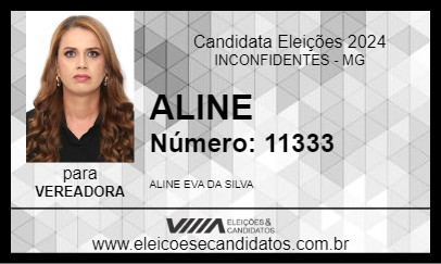 Candidato ALINE 2024 - INCONFIDENTES - Eleições