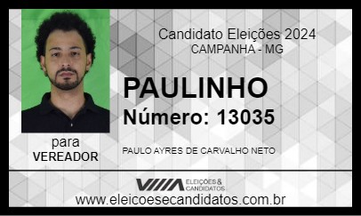 Candidato PAULINHO AYRES 2024 - CAMPANHA - Eleições