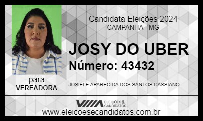 Candidato JOSY DO UBER 2024 - CAMPANHA - Eleições