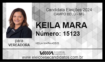 Candidato KEILA MARA 2024 - CAMPO BELO - Eleições