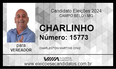 Candidato CHARLINHO 2024 - CAMPO BELO - Eleições