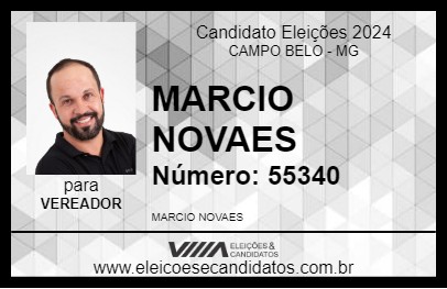 Candidato MARCIO NOVAES 2024 - CAMPO BELO - Eleições