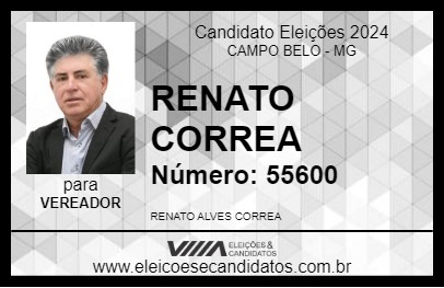 Candidato RENATO CORREA 2024 - CAMPO BELO - Eleições