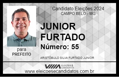 Candidato JUNIOR FURTADO 2024 - CAMPO BELO - Eleições