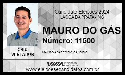 Candidato MAURO DO GÁS 2024 - LAGOA DA PRATA - Eleições