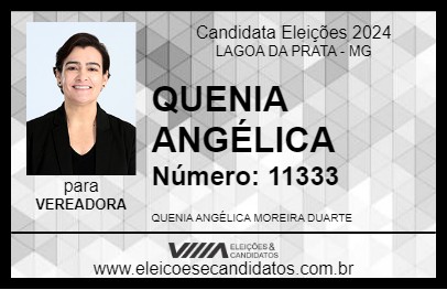 Candidato QUENIA ANGÉLICA 2024 - LAGOA DA PRATA - Eleições