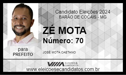 Candidato ZÉ MOTA 2024 - BARÃO DE COCAIS - Eleições