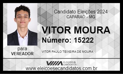 Candidato VITOR MOURA 2024 - CAPARAÓ - Eleições