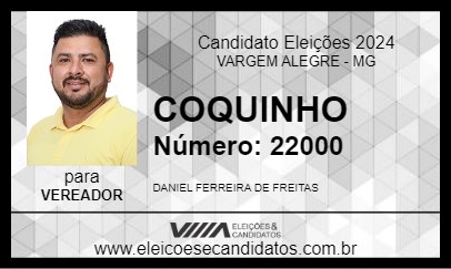 Candidato COQUINHO 2024 - VARGEM ALEGRE - Eleições