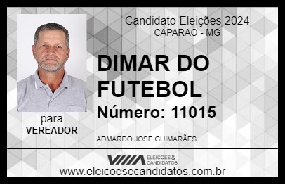 Candidato DIMAR DO FUTEBOL 2024 - CAPARAÓ - Eleições