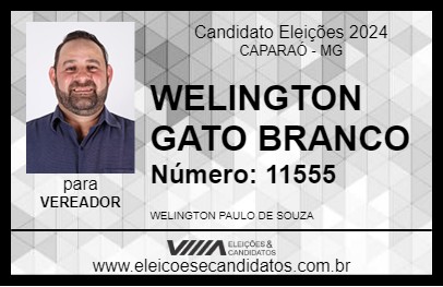 Candidato WELINGTON GATO BRANCO 2024 - CAPARAÓ - Eleições