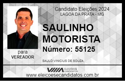 Candidato SAULINHO MOTORISTA 2024 - LAGOA DA PRATA - Eleições