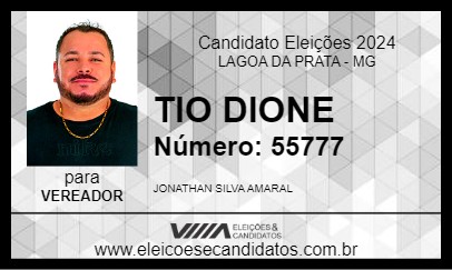 Candidato TIO DIONE 2024 - LAGOA DA PRATA - Eleições