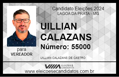 Candidato UILLIAN CALAZANS 2024 - LAGOA DA PRATA - Eleições