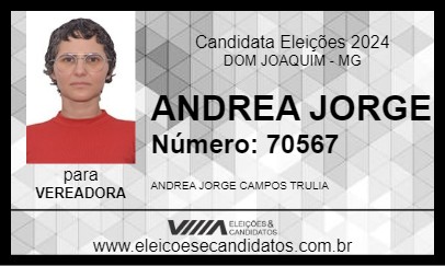 Candidato ANDREA JORGE 2024 - DOM JOAQUIM - Eleições