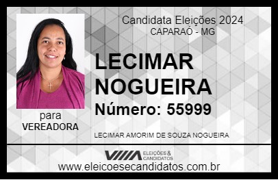 Candidato LECIMAR NOGUEIRA 2024 - CAPARAÓ - Eleições