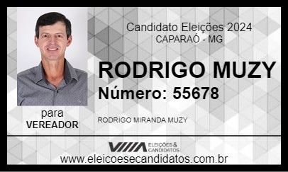 Candidato RODRIGO MUZY 2024 - CAPARAÓ - Eleições