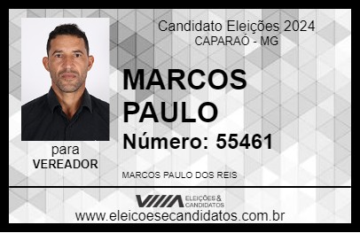 Candidato MARCOS PAULO 2024 - CAPARAÓ - Eleições