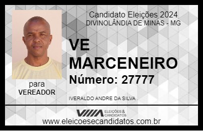 Candidato IVERALDO VÊ MARCENEIRO 2024 - DIVINOLÂNDIA DE MINAS - Eleições